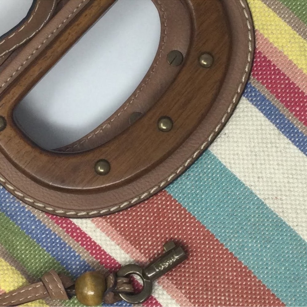 FOSSIL CROSSBODY STRIPES Rainbow PURSE - HAND BAG - Picture 4 of 16